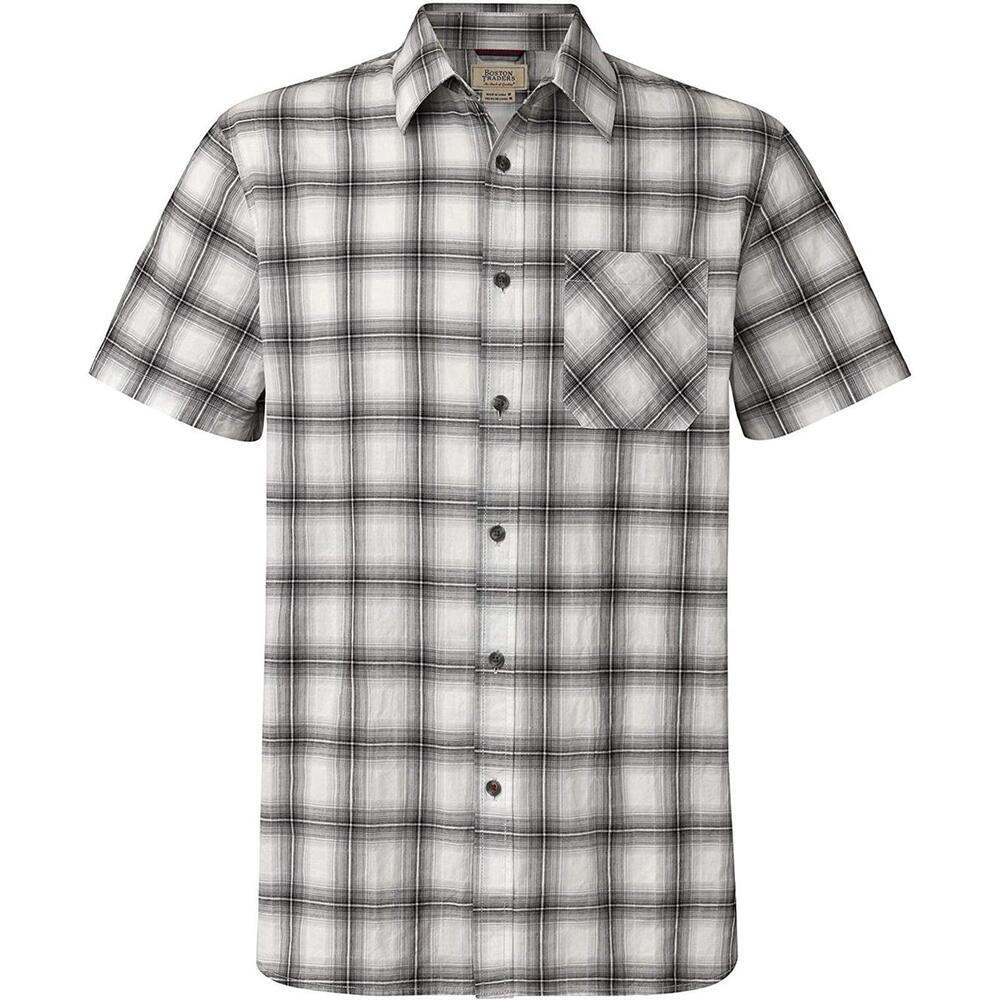 Boston Traders Mens Plaid Short Sleeves Lightweight Shirt Size 2XL